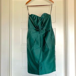 Alfred Sung Hunter Green Bridesmaid Dress